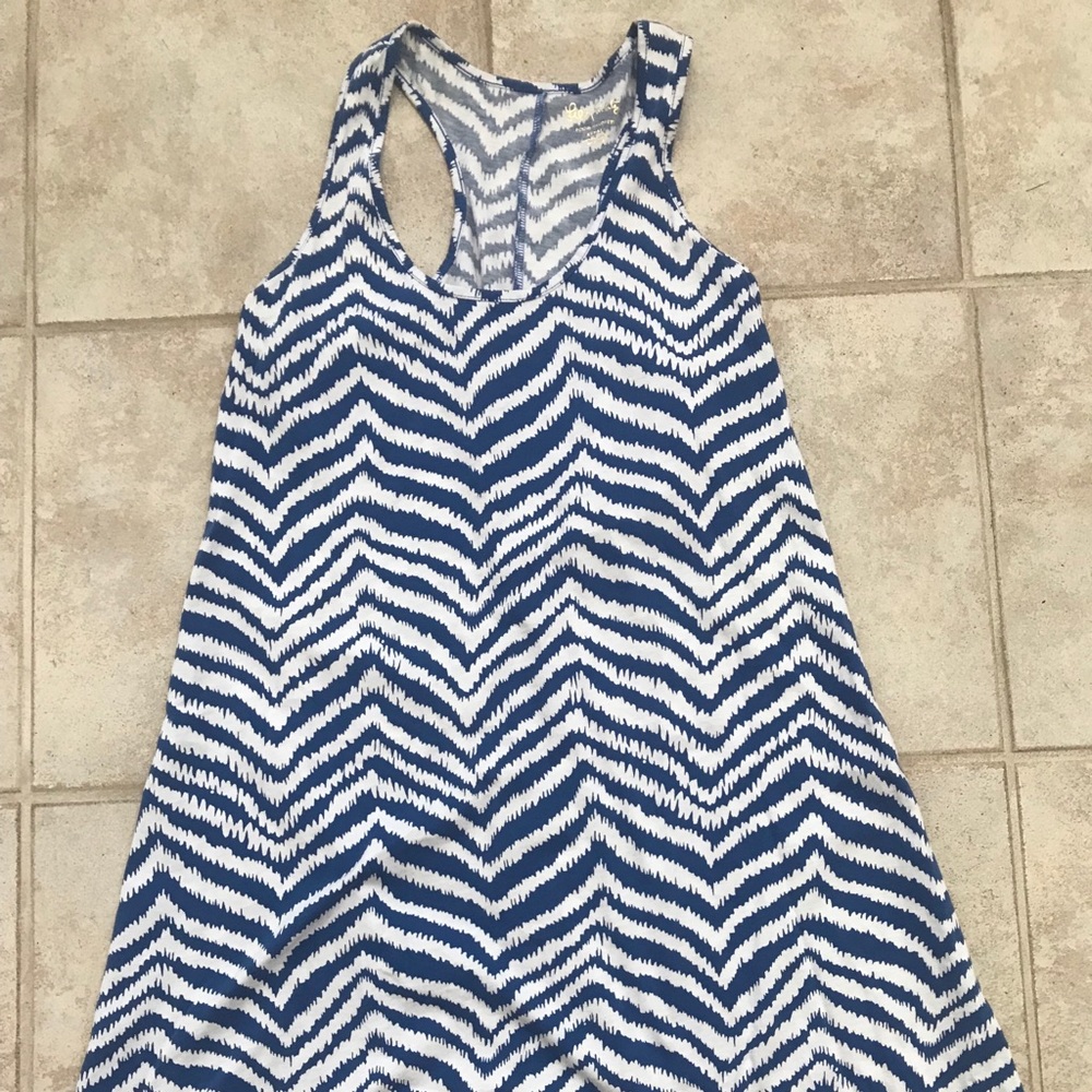 NWOT Lilly Pulitzer Blue and White Racerback Dress